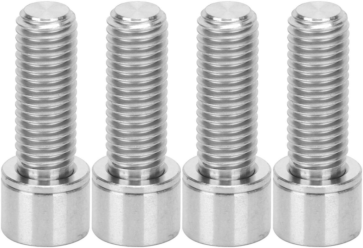 Dailygoods- Stuurpenbouten M7x20mm - Lichtgewicht - Duurzaam - Corrosiewerend - Stevig - Lange levensduur - Fiets Schroeven