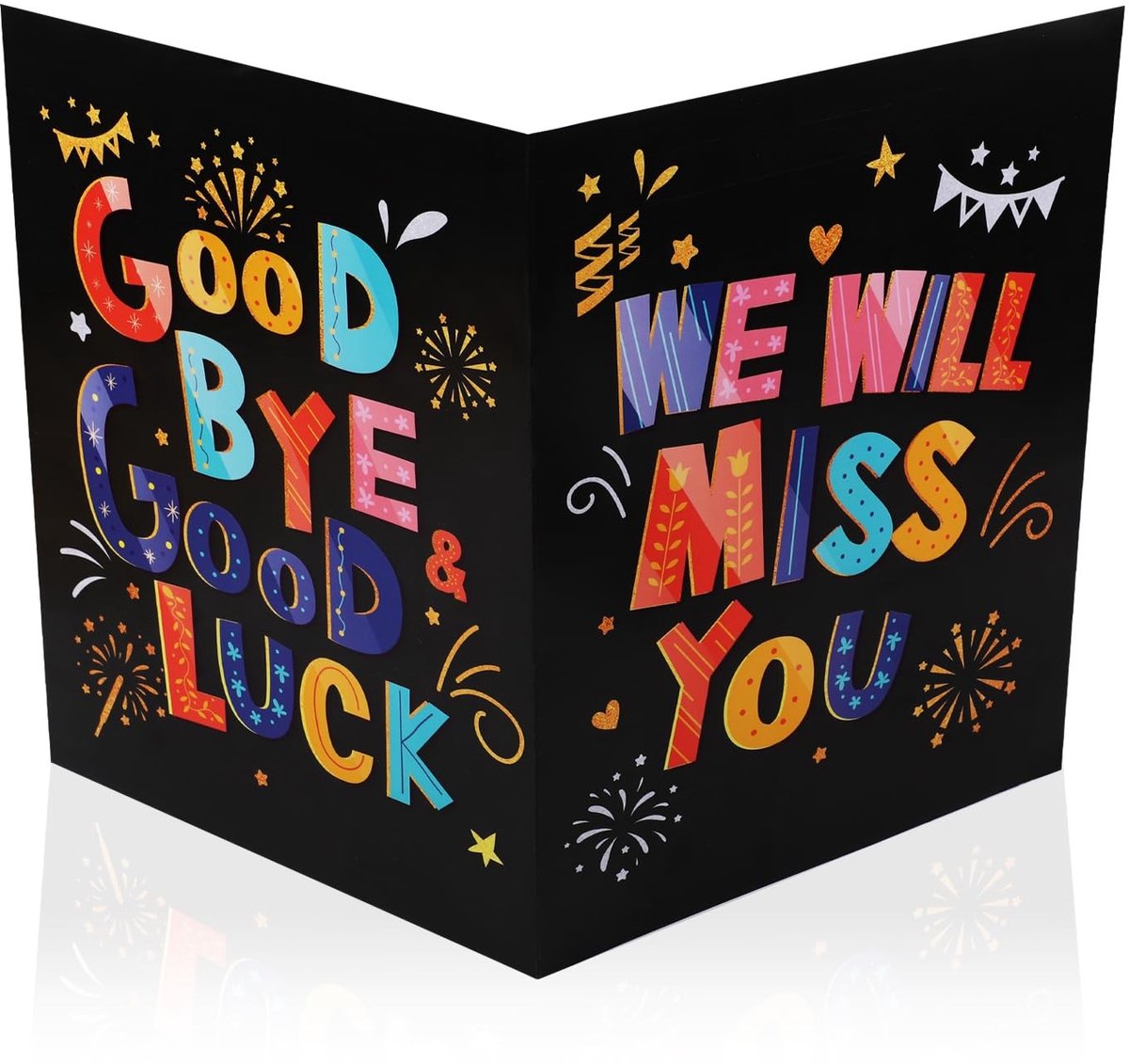 Dailygoods- Afscheidskaart Grappig - Nieuwe Baan - Afscheidscadeaukaart - Collega - Vrouwelijke Vrienden - 28x44cm Karton - Felicitatiekaart