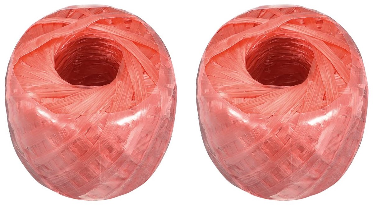 Dailygoods- Touw 100m - Polyester/Nylon - Huishoudelijk - DIY - Gebundelde Verpakking - Rood - Koord