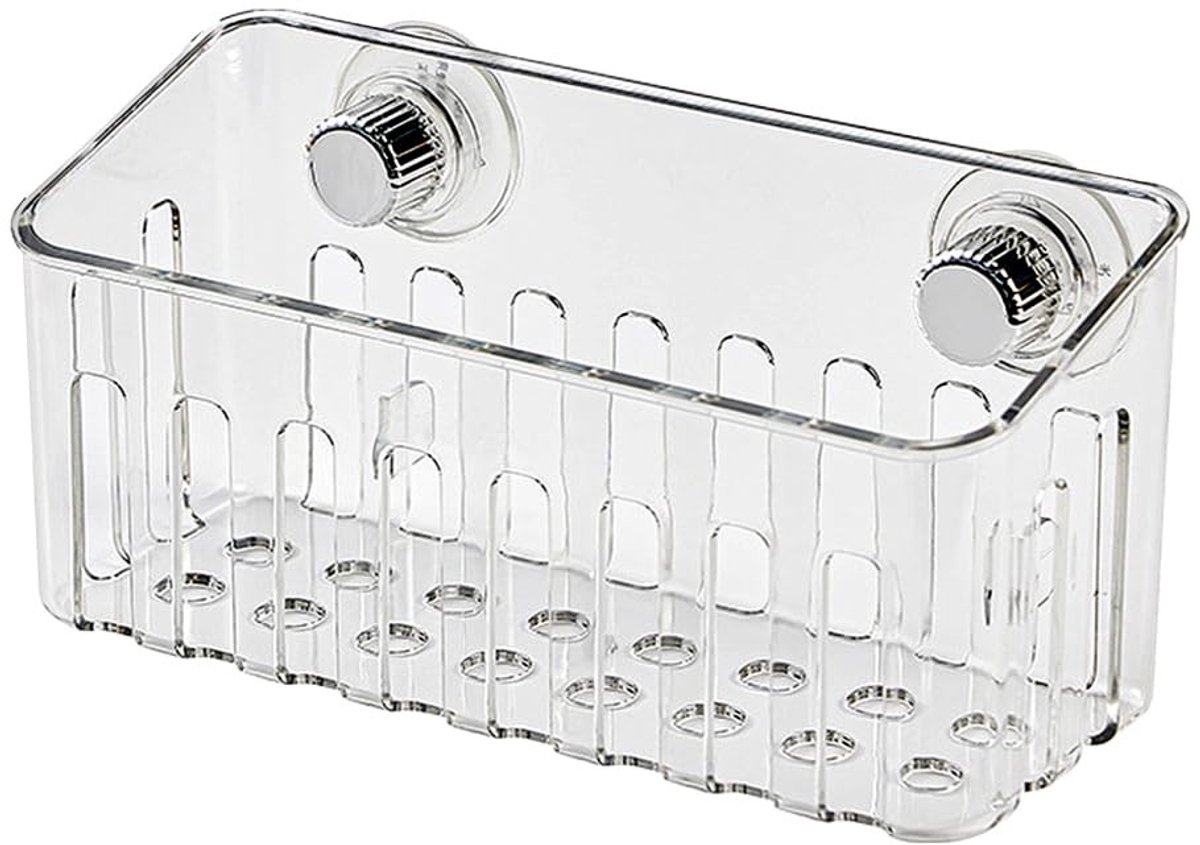 Dailygoods- Sponshouder met grote capaciteit - Keuken Organizer - Gootsteen Organizer - Antislip Zuignap - Eenvoudige installatie - Ventilatie en afvoer - Keukenorganizer