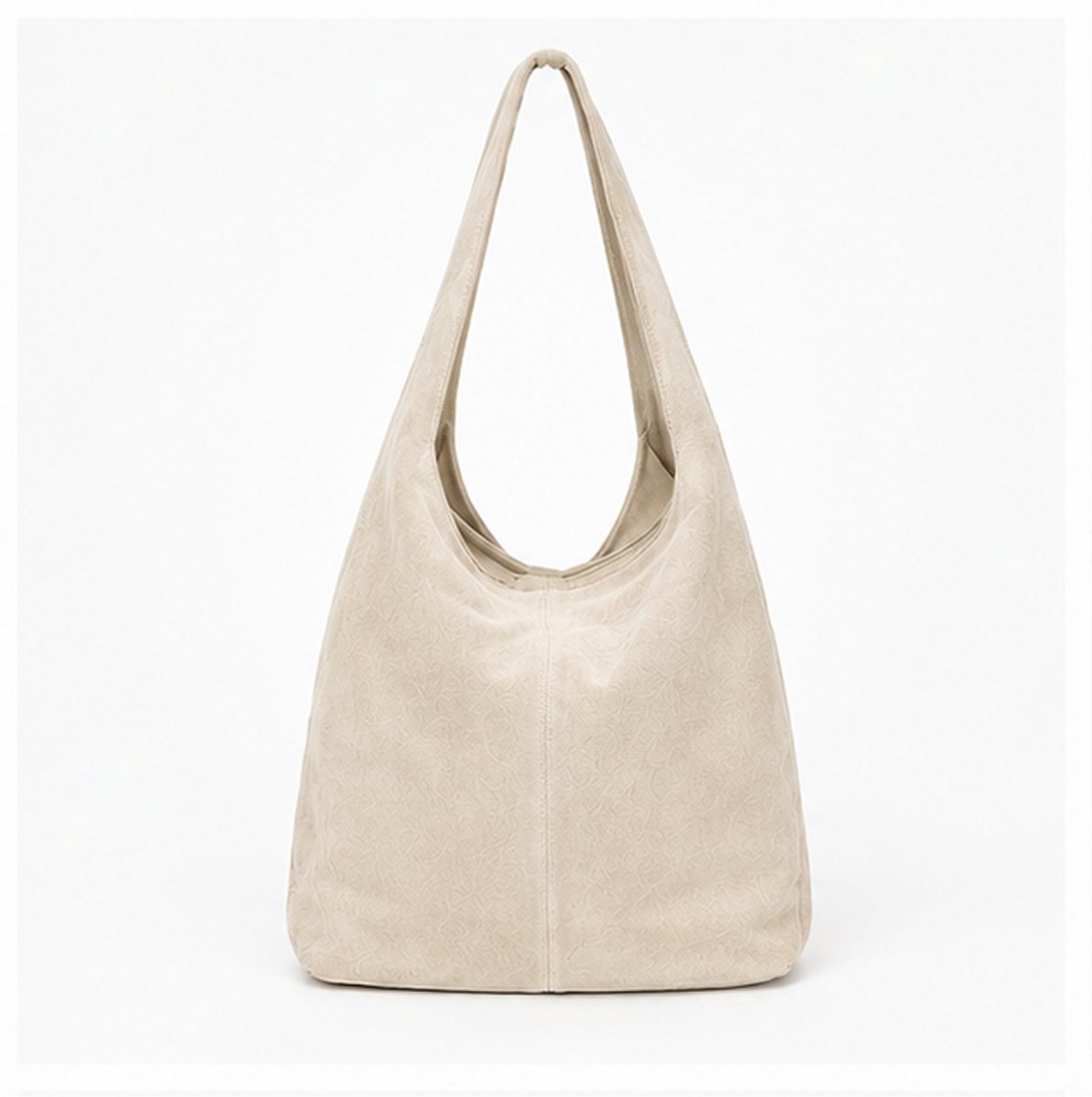 Dstrct Suede Leren Shopper - Off White