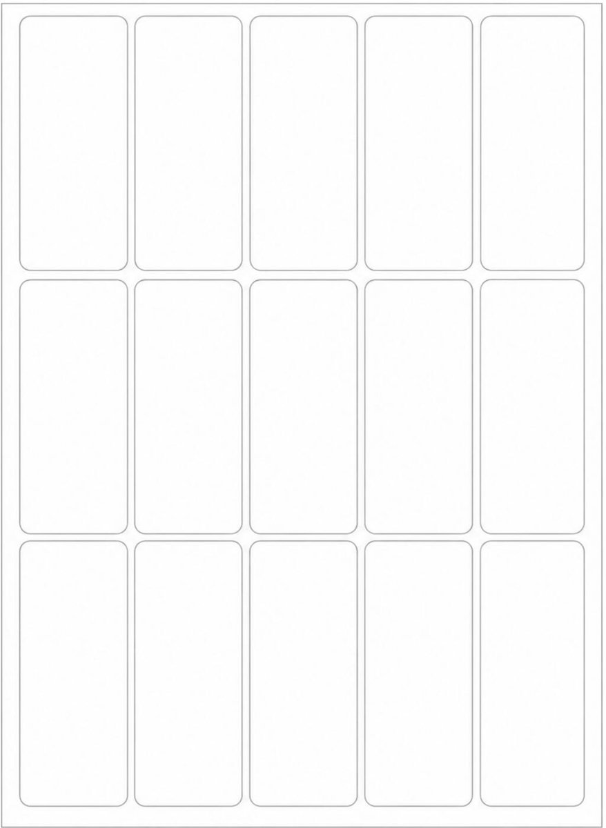 Herma weckpot etiket stickers - wit - 20 x 50 mm - 480x stickers - verwijderbaar
