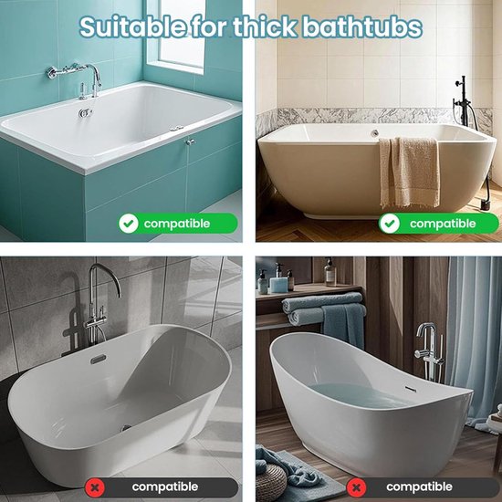 Tub Topper, Badspeelgoedhouder, Tub Speelplank voor kinderen, Badkuip Zijspatschermbak, Peuterbadkamerbenodigdheden, Leuke badtijd voor peuters Baby (Blue) — afbeelding 3