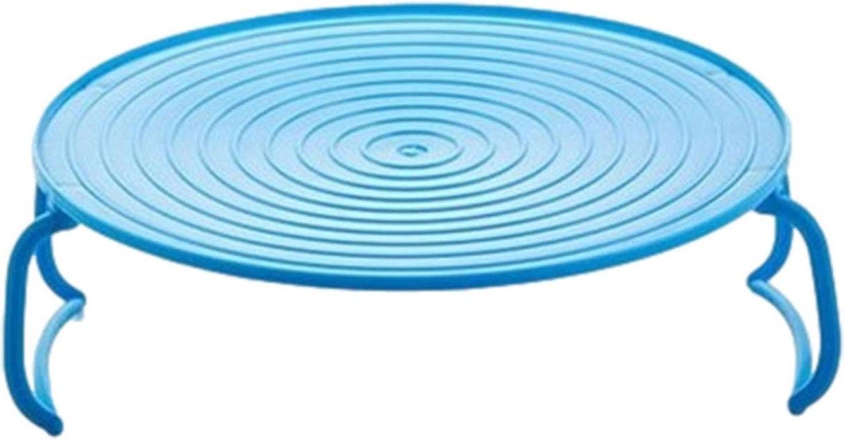 Magnetron stoomrooster Inklapbaar dienblad Dubbel koken Ruimtebesparend ontwerp 23.5 cm Blauw