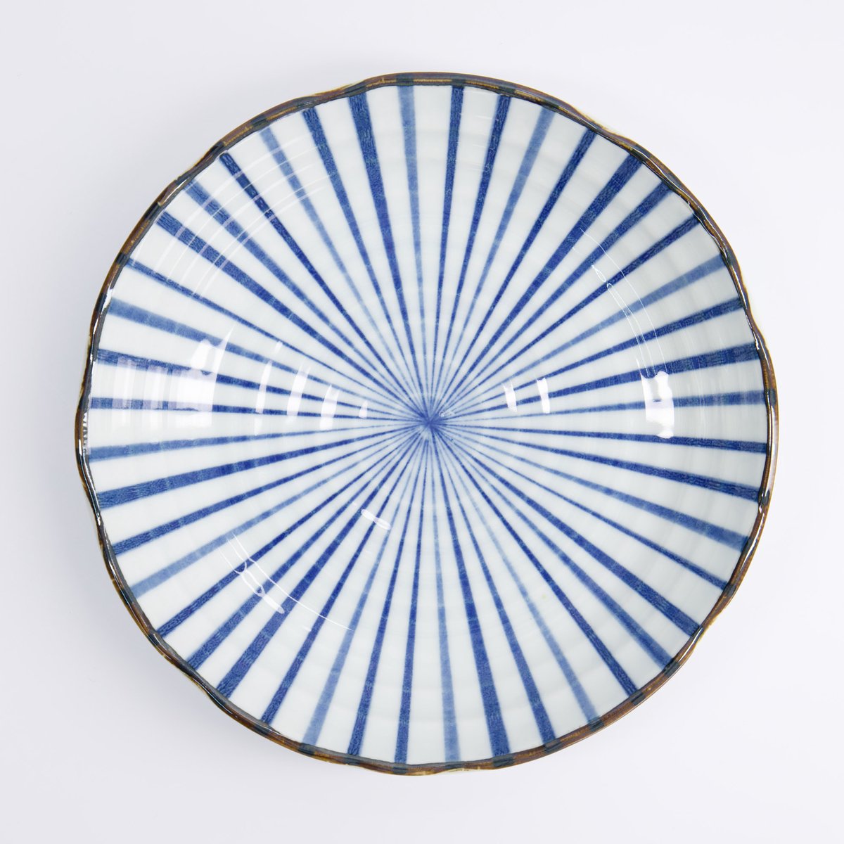 Tokyo Design Studio - Natsu Tokusa Bord - Blauw/Wit - 22 x 4 cm