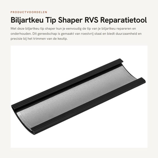 Biljartkeu Tip Tool - RVS Reparatietool - Poolstick Tip Trimmer - Lichtgewicht en Draagbaar - 9,2x3,1cm - Duurzaam Materiaal — afbeelding 4