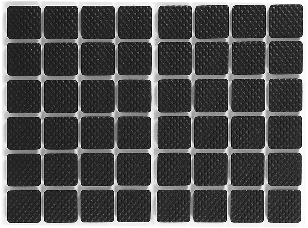 Dailygoods- Antislipvullingen 48 Stuks - Zwarte Rubber Voetjes - Zelfklevend - Duurzaam TRP-Rubber - Bescherming Voor Meubels - Eenvoudig Te Plakken - Rubberen Pads