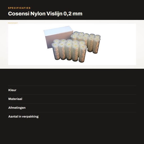 Dailygoods- Vislijn 0,2 mm 200 m - Hoge Treksterkte - Nylon - Elastisch - Slijtvast - Duurzaam - Vissnoer van Dailygoods — afbeelding 3