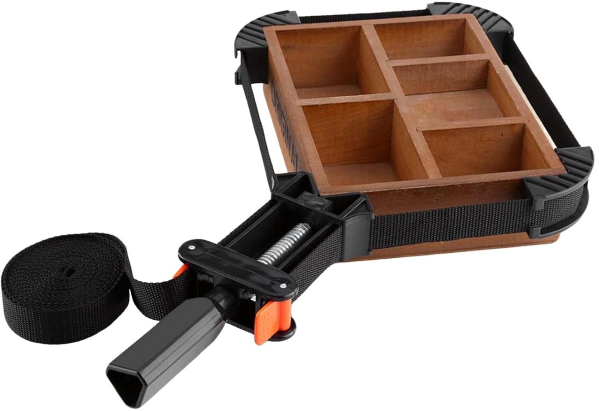 Dailygoods- Klemmen Multifunctioneel - Verstelbare Hoekklem - Lijmklemmen - Houtbewerking Tool - Kunststof Frame - 4 Kaken