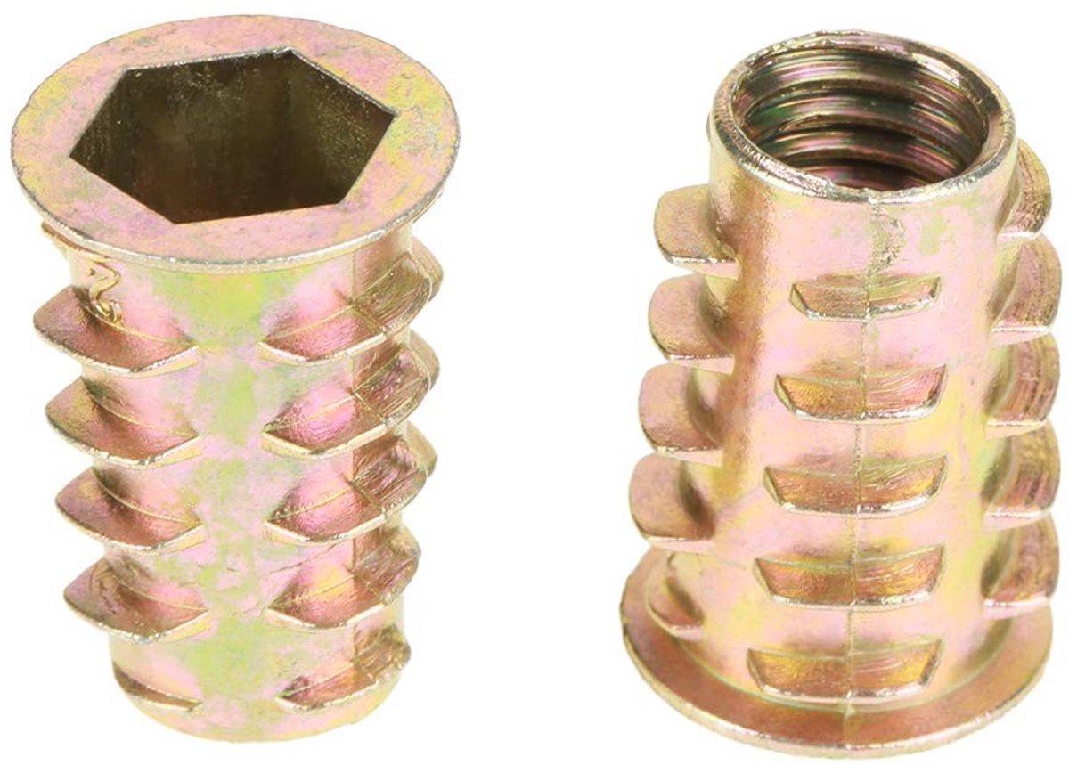 Dailygoods- Hexagonale Bout - Zeskantige Meubelmoer - Assortiment van 10 Stuks - Hoogwaardige Zinklegering - Duurzaam en Roestvrij - Veilig en Praktisch Gebruik