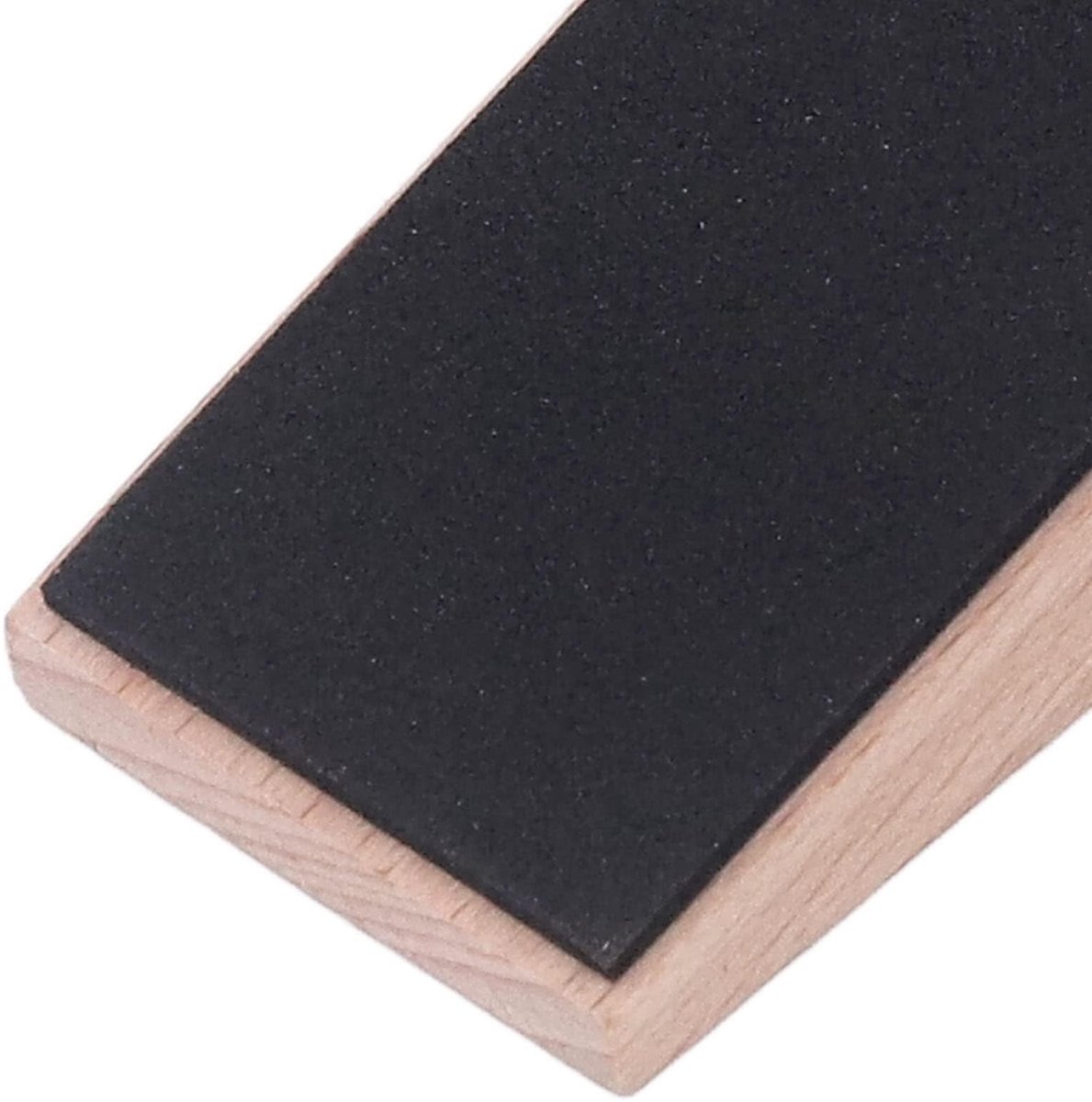 Dailygoods- Deurstopper Antislip - Houten Deurbuffer - Deurstoppers voor Binnen - Deurvastzetter - 4 Stuks - Beukenhout - 9,1 x 2,9 x 2,5 cm - Deurwig