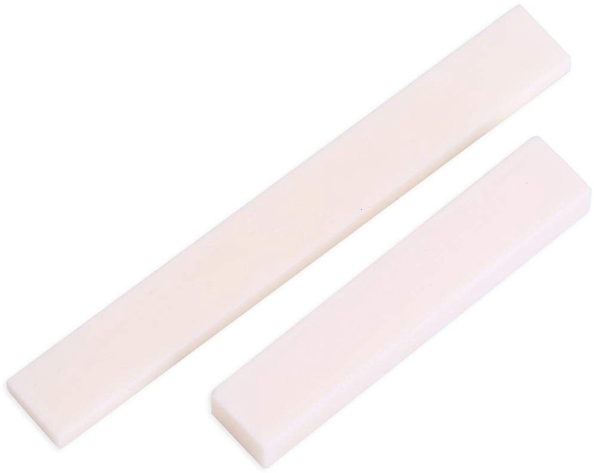 Dailygoods- Gitaarzadel van Echt Buffelbot - Moer - Akoestische Gitaar - Brugzadel - Reparatie Accessoire - Verbeterde Geluidskwaliteit - Gitaarmoer
