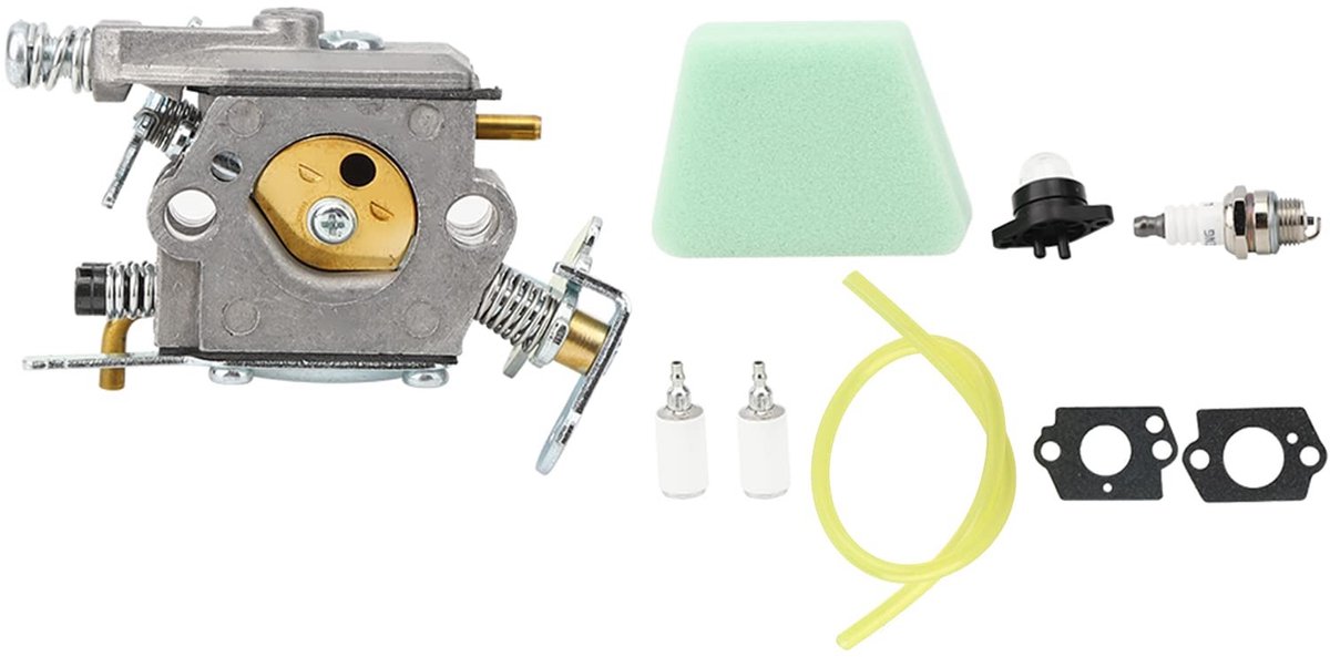 Dailygoods- Carburateurset Perfecte Pasvorm - Carburateur Vervangingskit - Bougie - Brandstofleiding - Luchtfilter - Hoogwaardige Materialen