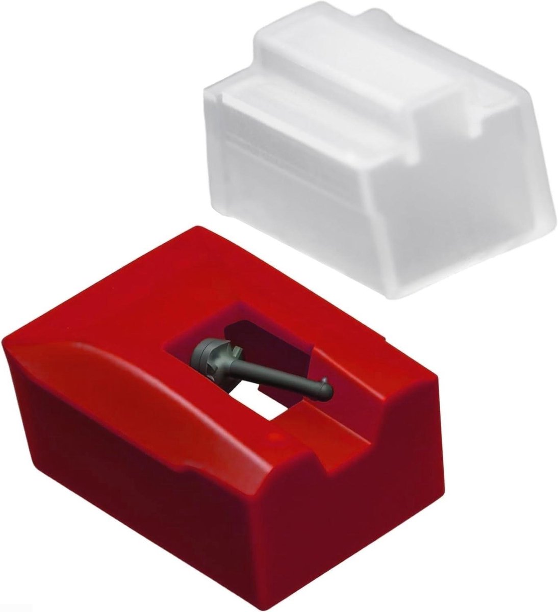Naald Vervanging - Platenspeler Naald - Muziek Luisteren - Japanse Elliptische Punt - 6 x 5 x 4 cm - Rood