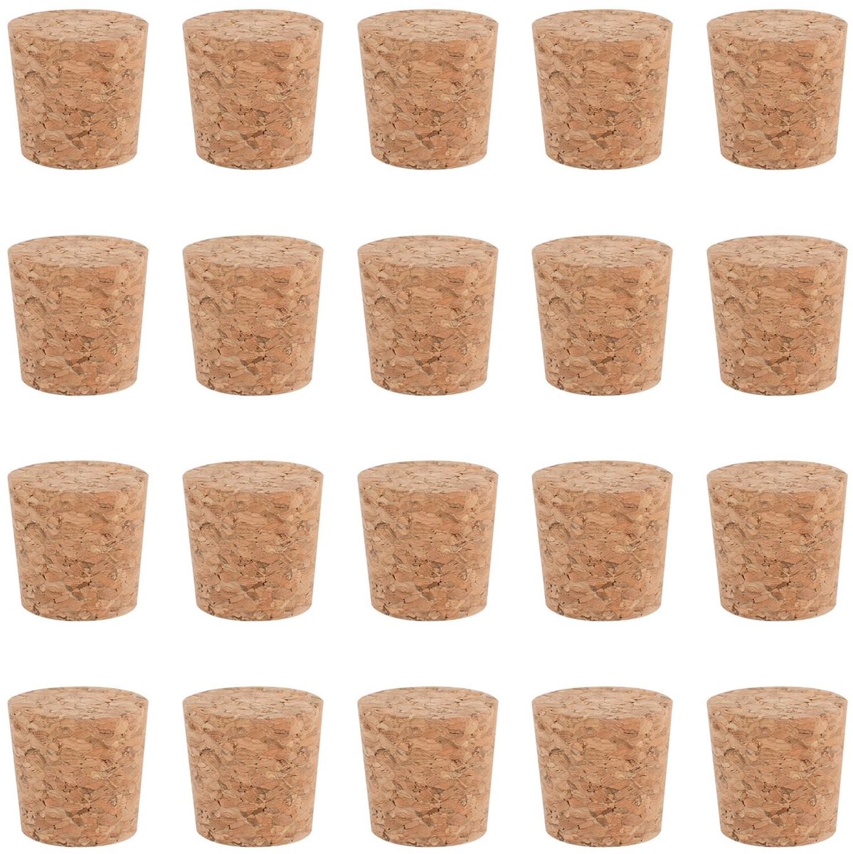Dailygoods- Kurkstop 40 Stuks - Houten Flessenstop - Natuurlijke Kurk