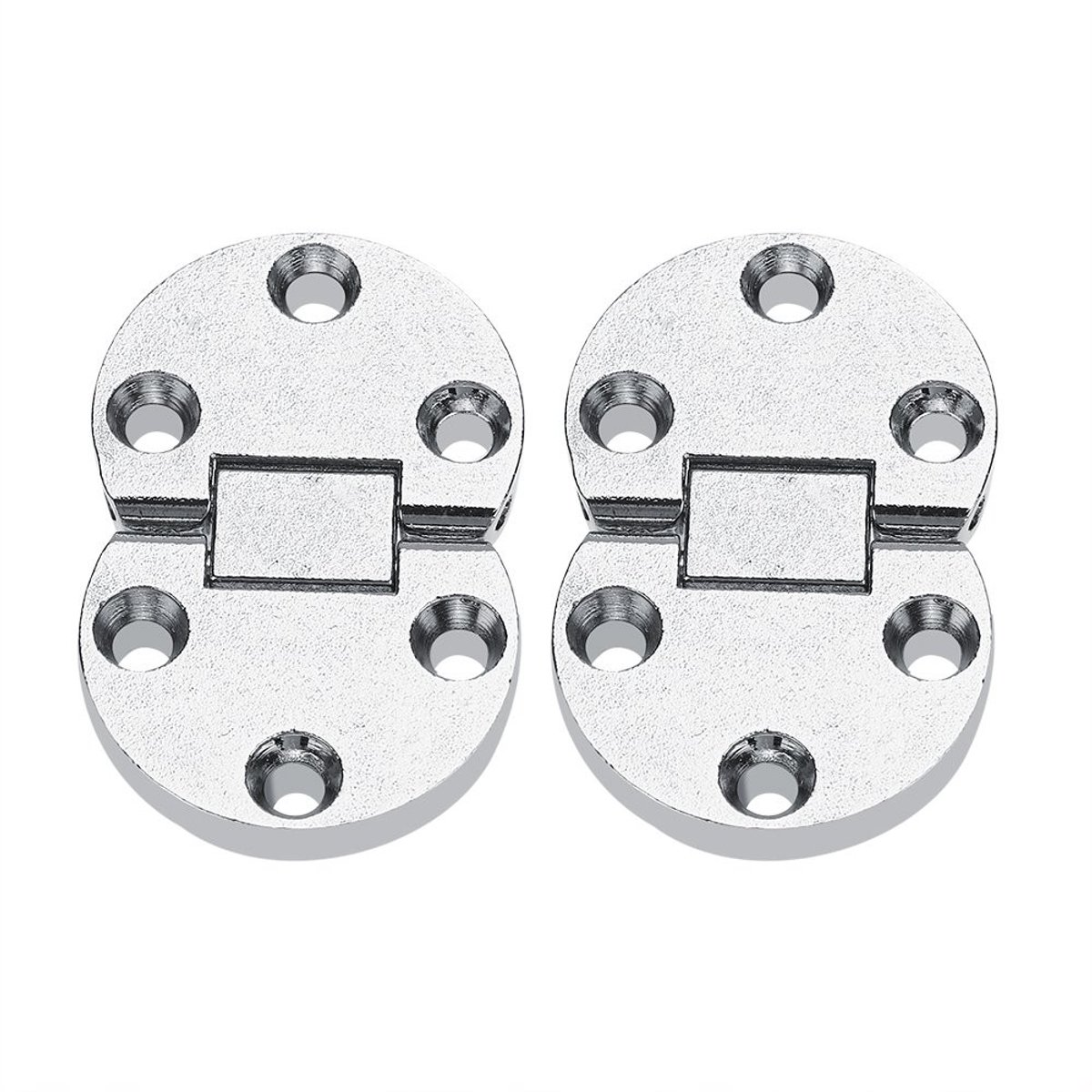 Dailygoods- Scharnier Set 2 Stuks - Flip Top Scharnier - Vouwtafel Scharnier - Zinklegering - 10 kg Draagvermogen - Duurzaam en Betrouwbaar - Meubelscharnier