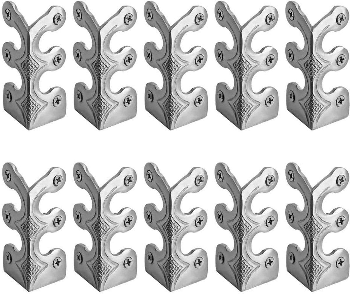 Dailygoods- Hoekbeschermers 10 stuks - Metalen Randbeschermers - Anti-botsing Strips - Eenvoudig te Installeren - Bescherming voor Plinten - Verlengde Levensduur Muur