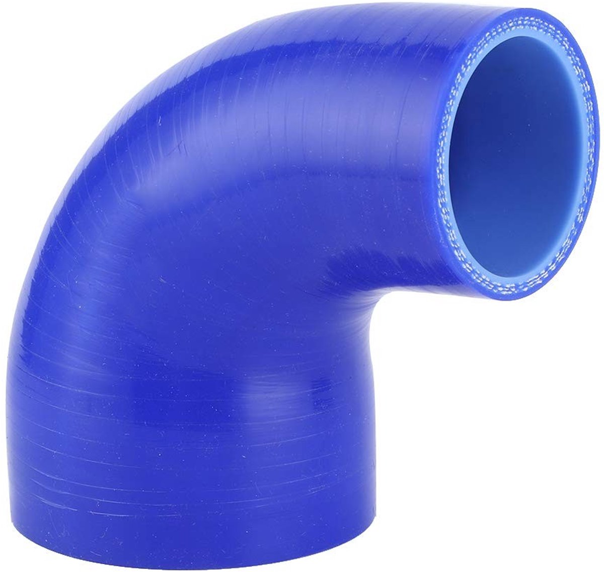 Dailygoods- Elleboog Verloopstuk 90° - Koppelingsslang Siliconen - 4-laags - 2 tot 3 inch - Werktemperatuur - Versterkt 5 mm Dikte