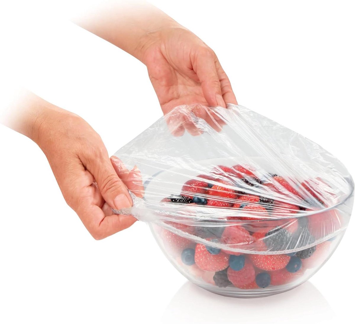 Mini Food Headphones - Voedselhoezen Deksel - Voedsel Bewaren - Elastische Pasvorm - Max Diameter 22 cm - Transparant