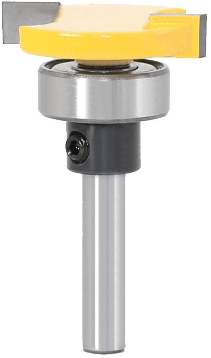 Dailygoody - 1/4 Inch Schacht T-Slot Router Bits - Houtbewerking - Industrieel - Snijdiepte 1/4 inch - Router Bit - Geschikt voor sleuven en groeven -...