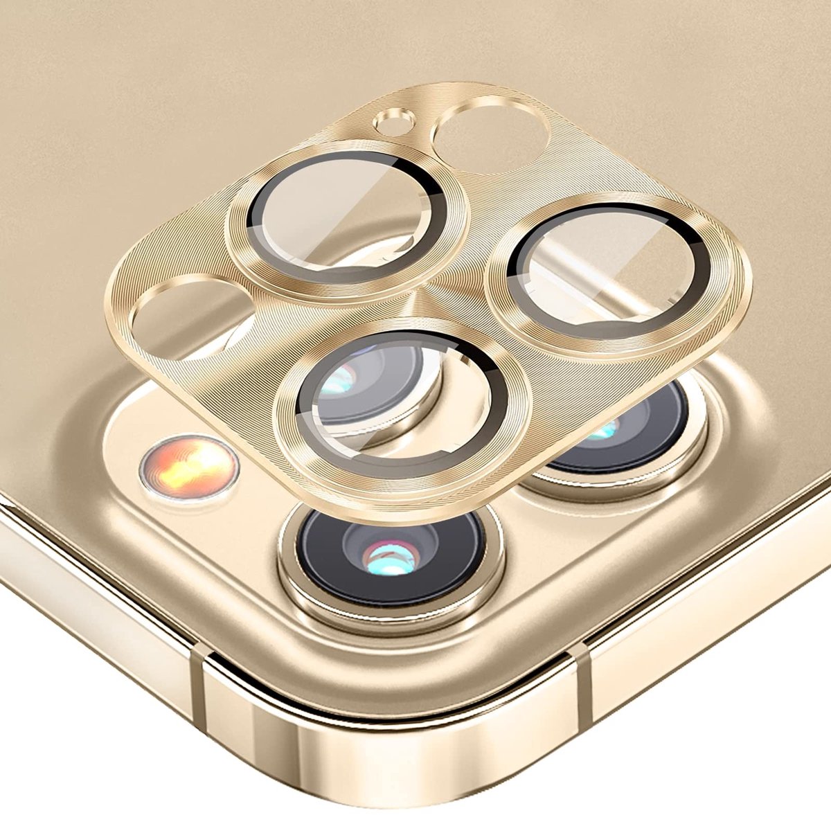 Dailygoody - Diruite Camera Lens Protector - HD Ultra Dunne Gehard Glas - Aluminium Frame - Krasbestendig - Voor iPhone 14 Pro/14 Pro Max - Camera Bes...