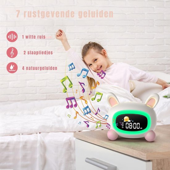 AHD® Slaaptrainer - Kinderwekker - Slaaptrainer Kinderen - Multikleur - 12cm x 12cm x 10cm van ahd — afbeelding 4