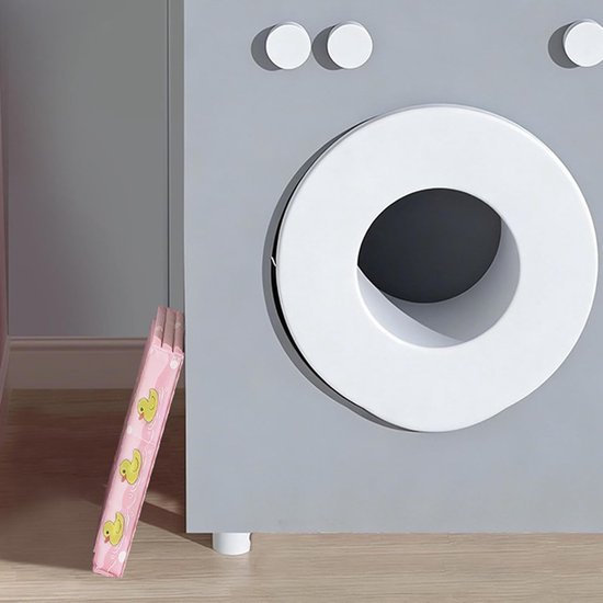 Babybadje - Opklapbaar bad - Veilig baden - Anti-kantel stabiliteit - 78x41x21cm - Wit — afbeelding 3