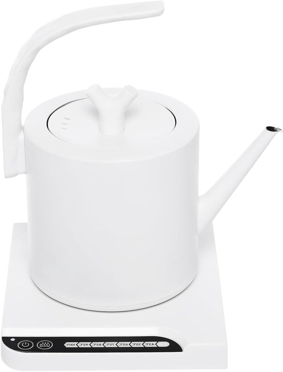 Elektrisch Waterkoker - Thee Waterkoker - Dranken Bereiden - Instelbare Temperatuur - 1 Liter - Wit