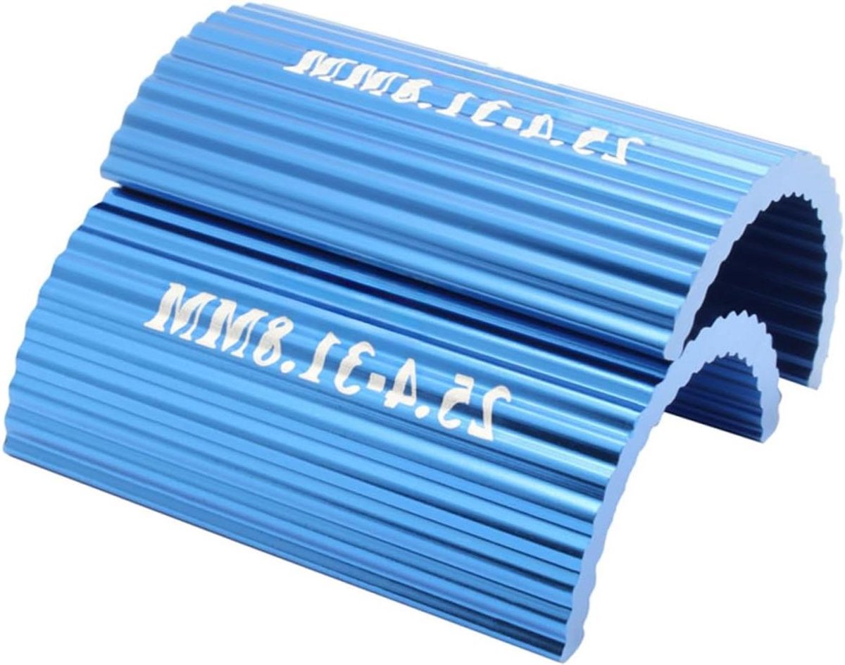 Fietsstuur Adapter - Stuur Verkleiner - Stuur Aanpassen - Aluminiumlegering Constructie - 2 stuks - Blauw