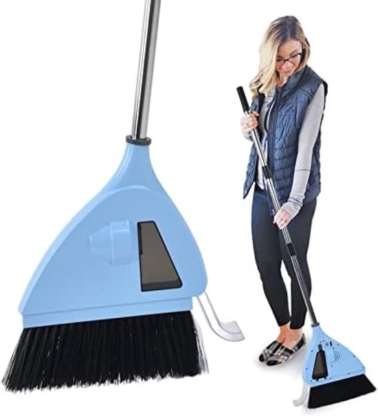 Veegmachine 2-in-1 - Vacuümbezem - Vloeren Reinigen - Sterke Zuigkracht - Draadloos - Wit — afbeelding 4