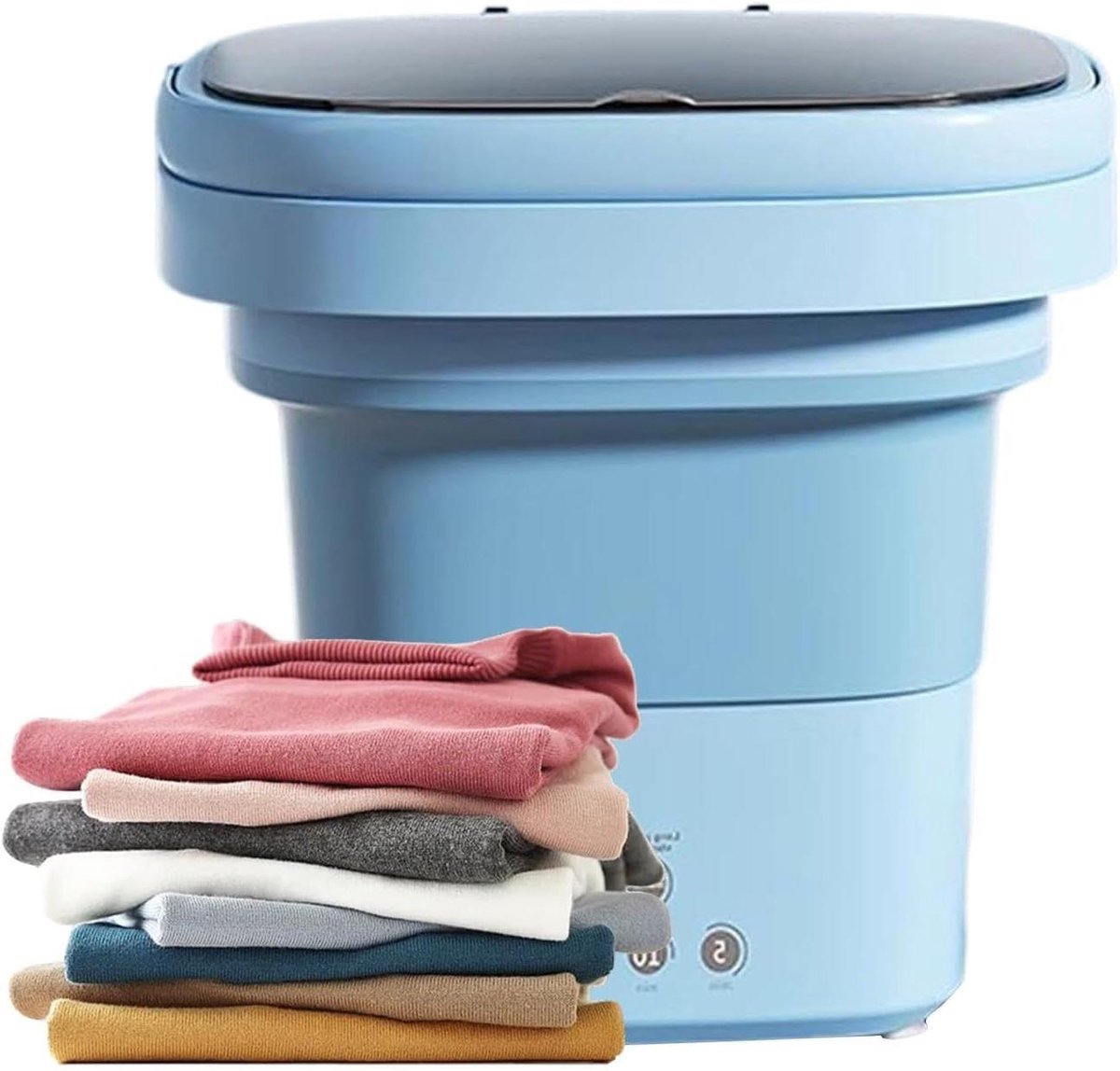 Mini Wasemmer Draagbare Wasmachine Opvouwbaar Huishoudelijke Was 6 Liter Capaciteit 29 x 16 x 29 cm