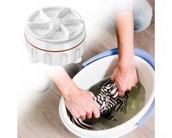 Mini Wasmachine - 2kg Wascapaciteit - Draagbare Wasmachine - Kleine Wasmachine - Draagbare Mini-Turbo Wasmachine - Handwasmachine - Draagbare Wasmachine - Geschikt Voor Kleine Was - Wit