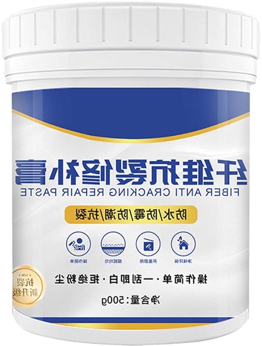 Wandreparatiemiddel - Vezelreparatiepasta Muurvuller - Muren Herstellen - Waterdichte Vezelversterking - 500g - Wit