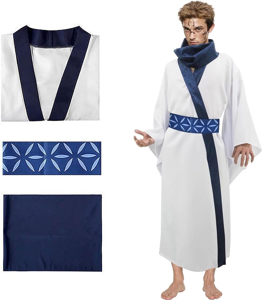 Anime Cosplay Kostuum voor Gojo, Choso, Sukuna, Toji, Fushiguro, Ghetto, Nobara, Yuji Itadori, Okkotsu Yuta en Mahito voor Halloween en Carnavalsfeesten