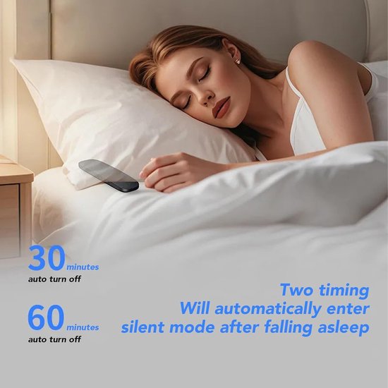Onderkussenluidspreker voor Slapen - Slaapgeluidmachine Bluetooth - Ontspannen Inslapen - HIFI Stereo Geluid - 17 x 6 x 3 cm — afbeelding 2