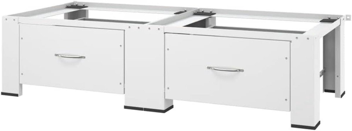 Onderstel Wasmachine Droger - Wasdroger Verhoger - Huishoudelijk Organiseren - Stabiel Stalen Frame - 127 x 545 x 325 cm