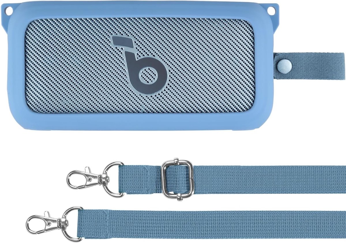 Draagbare Siliconen Opbergtas met Schouderriem voor Draadloze Bluetooth Speaker en Accessoires - Bescherming en Gemak voor Geluidsapparatuur
