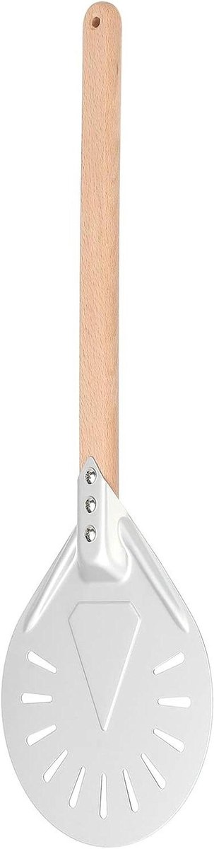 Pizzaschep - Pizzaspatel Bakgereedschap - Pizza Bakken - Geperforeerd Ontwerp - 8-inch - Zilver