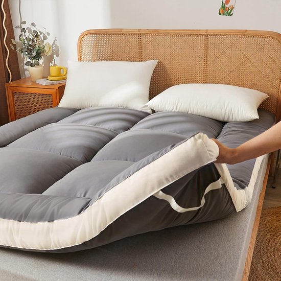 Opvouwbaar Matras - Vouwmattres Gastenmatras - Comfortabel Slapen - Orthopedisch Ontwerp - 120 x 190 cm - Grijs — afbeelding 4
