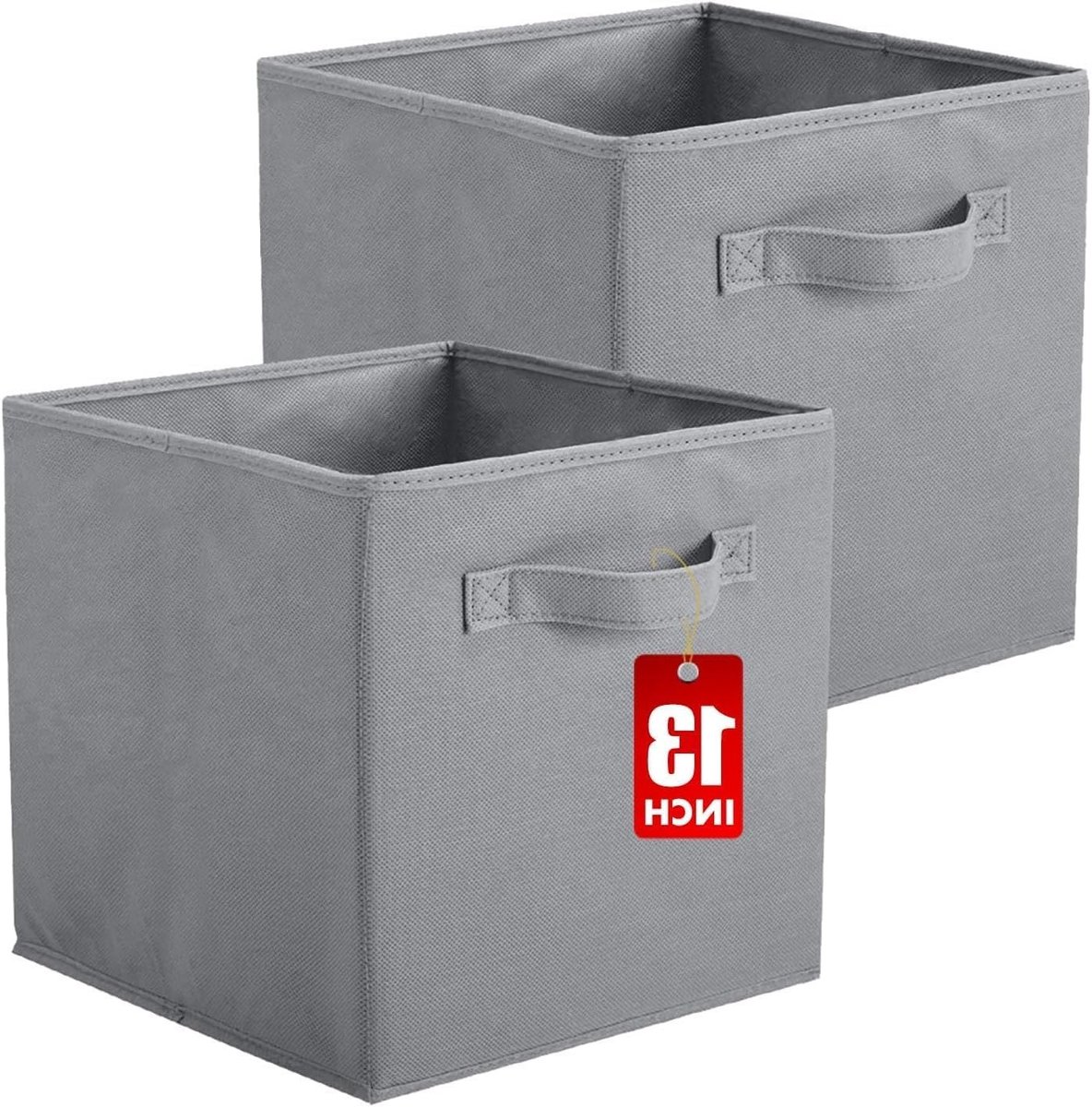 Vouwbare Opbergdozen van Stof, Cube Storage Bins voor Kasten, Speelgoedopslag en Organisatie, 33 x 33 x 33 cm, Ideaal voor Huishoudelijk Gebruik