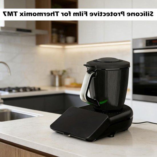 Displaybeschermfolie voor keukenmachine, bescherming tegen krassen en stoten, waterdicht en zwart, geschikt voor Thermomix TM7 en andere modellen — afbeelding 3