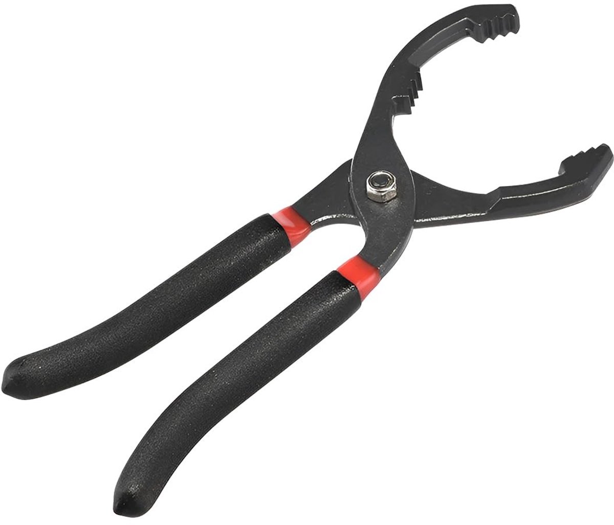 Dailygoody - Oliefiltertang - Verstelbare Oliefilterwrench - Hoogwaardige Kracht - Zwart - Oliefilter Verwijderaar - Geschikt voor Auto's - 26 cm