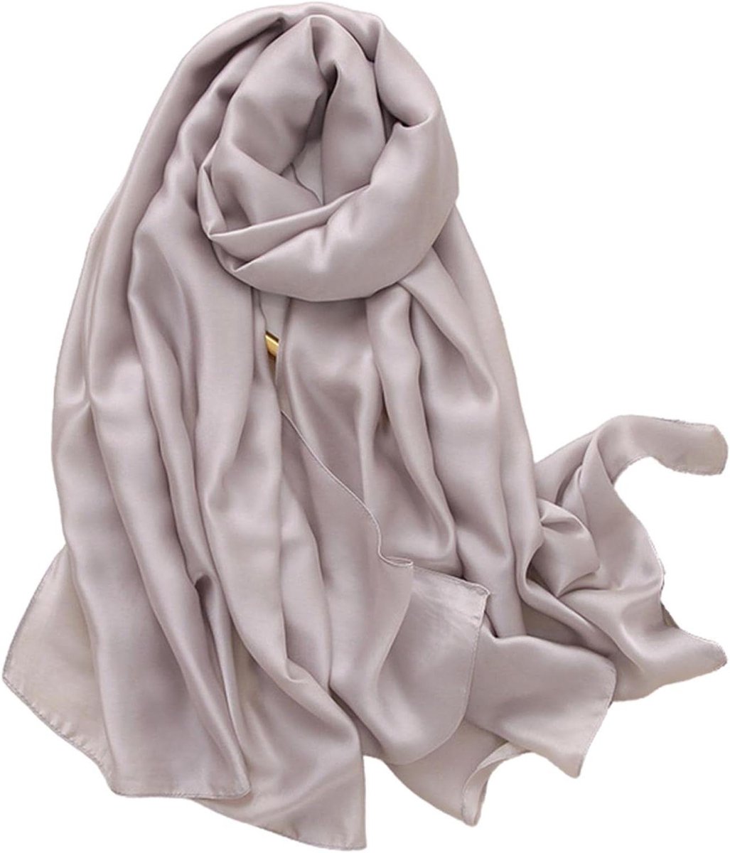Dames Sjaal - Hoofddoek Foulard - Stijlvol Accessoire - Zijdezacht Materiaal - Lange Lengte - Eff en