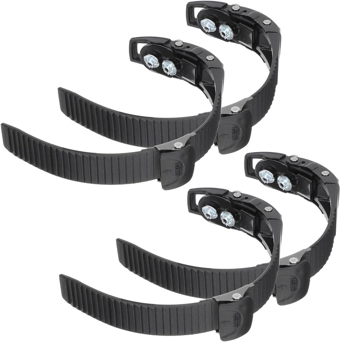 Rolschaats Gespen - Schoengesp Clips - Schoenen Vastzetten - Comfortabele Pasvorm - 4 Stuks - Zwart