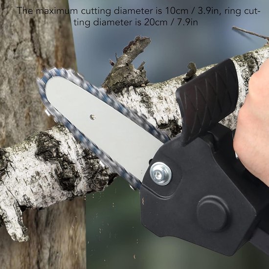 Mini Chainsaw Cordless, Small Electric Saw, Electric Hacksaw, Hand Drill to Chainsaw Converter Portable Mini Electric Saw Adapter Set with Handle and Chain van MINI — afbeelding 3