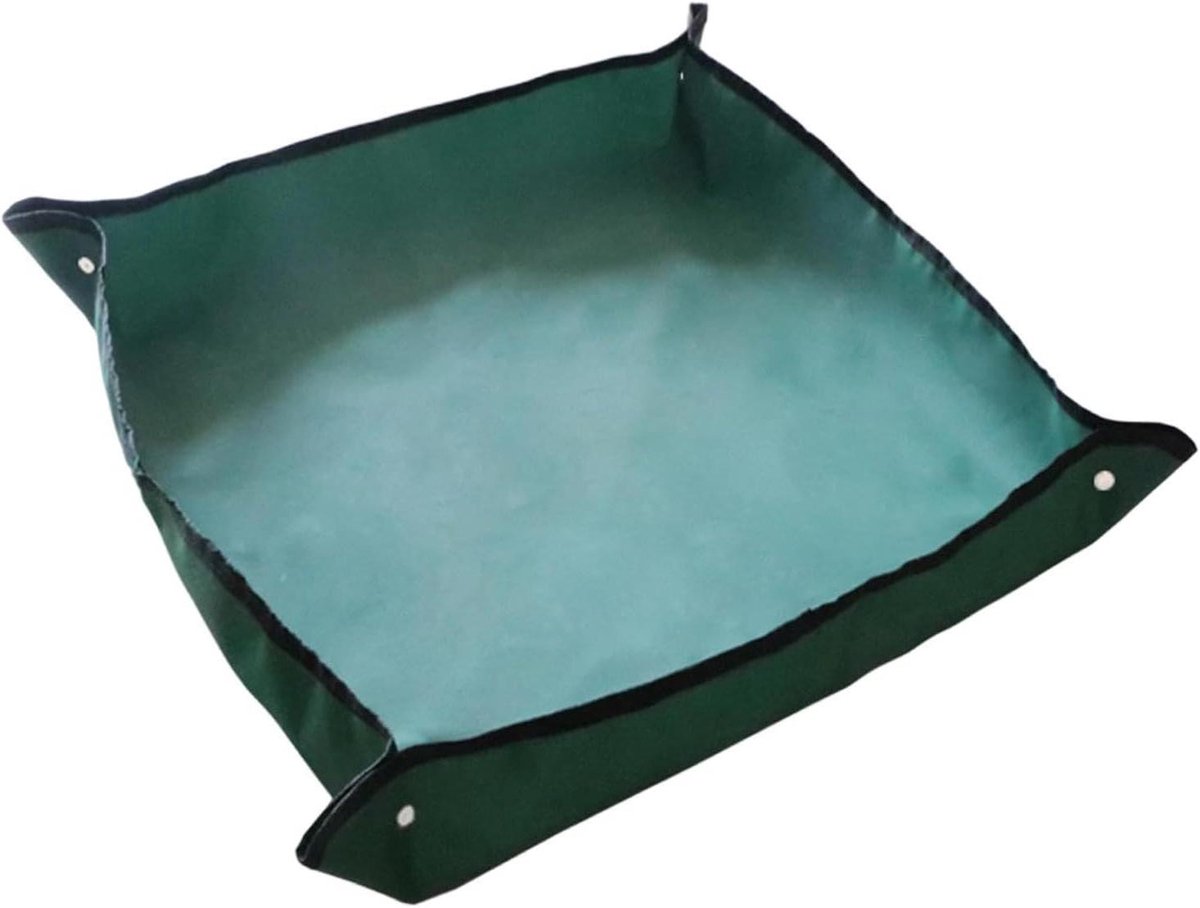 Verpotmat Kamerplanten - Tuinwerk Tarp - Schone Werkplek - Waterdicht Oxford Doek - 75 x 110 cm - Groen