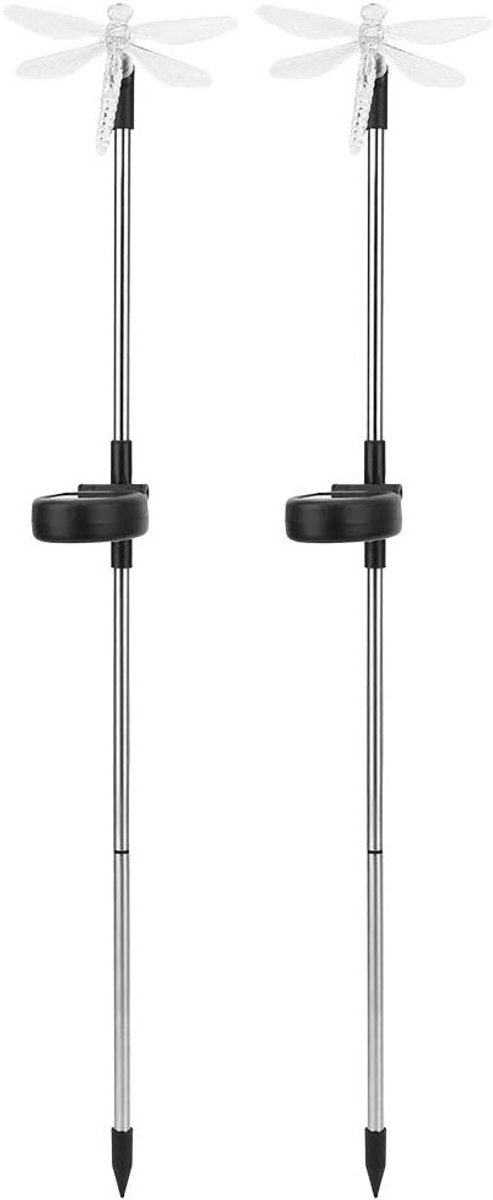 Solar Tuinverlichting 2 Stuks - Waterdichte Kleurveranderende LED Lichten voor Buiten, Ideaal voor Tuin en Landschapsverlichting