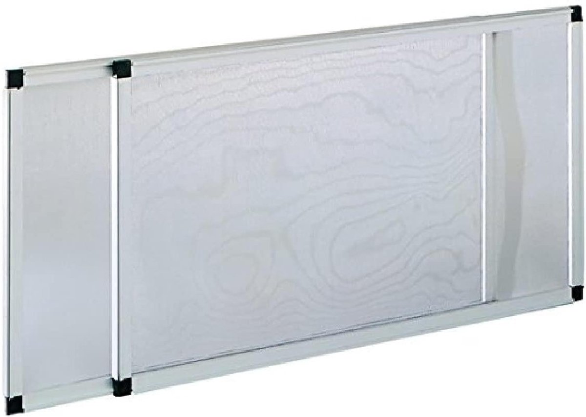 Horren Rol Gemonteerd - Insectenwering Raam - Buiten Binnen Houden - Zonder Boren - 70 x 90 cm - Wit