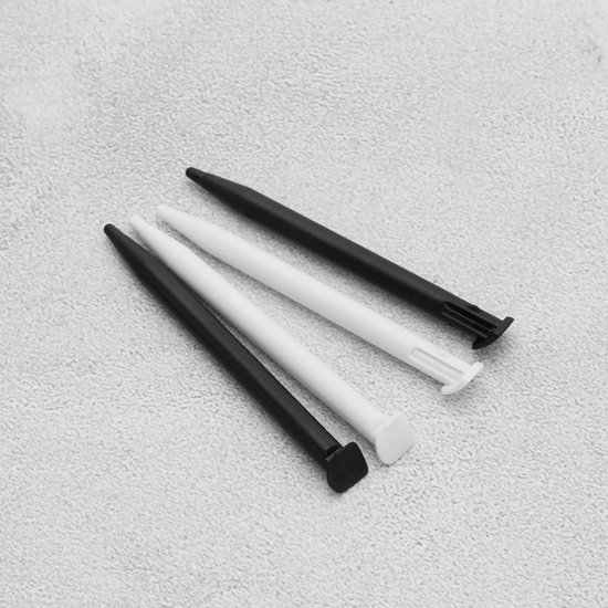 Dailygoody - Stylus Pen - Touch Screen Pen - Hoge gevoeligheid - Wit en zwart - Compatibel met Nintendo - 10 stuks - Voor 2DSXL en 2DSLL — afbeelding 2