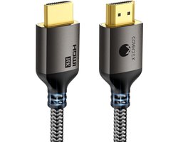 16K HDMI Kabel 2M - Ultra Hoge Snelheid 96 Gbit/s, Ondersteunt 8K@120Hz/144Hz, 4K@240Hz, eARC, HDR, VRR - Geschikt voor PS5, Xbox, Grafische Kaarten, TV en Monitor